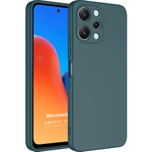 Xiaomi Redmi 12 Kılıf Groovy Soft Koyu Yeşil