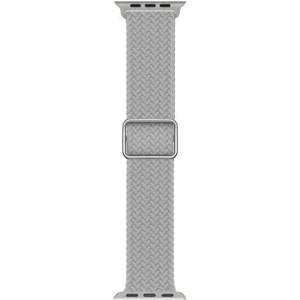 Apple Watch Series 9 41MM Kordon Braided Loop Band Gri