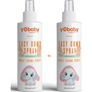 Yo Baby Yobaby Kolay Tarama Saç Spreyi - Avokado, Jojoba Ve Badem Yağlı Bebek Saç Bakımı (2'Li Paket 400 Ml)