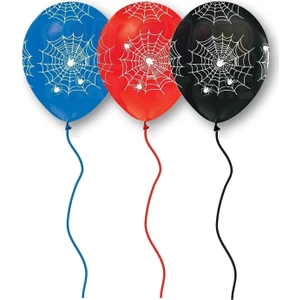 Tinky Winky Spiderman Ağı Baskılı Balon 10 Adet 30 cm Örümcek Adam Detaylı Temalı Konsept Doğum Günü Parti Balon