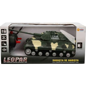 Duman Oyuncak Leopar Uzaktan Kumandalı Tank - Yeşil