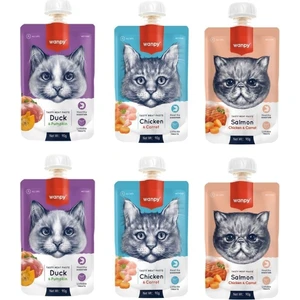 3 Çeşit Karma Kedi Et Ezmesi 90 Gr. x 6 Adet