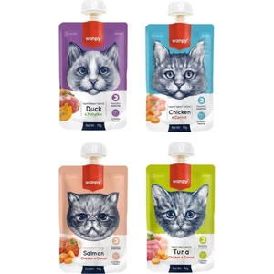 4 Çeşit Karma Kedi Et Ezmesi 90 Gr. x 4 Adet