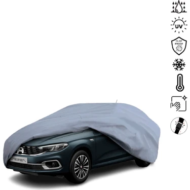 Teksin Fiat Egea Sedan 356 (2020-) Araba Brandası Su Geçirmez Miflonlu 4 Mevsim Kullanıma