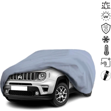Teksin Jeep Renegade Araba Brandası Su Geçirmez Miflonlu 4 Mevsim Kullanıma