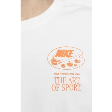 Nike Sportswear Art Is Sport Lbr Erkek Beyaz Pamuklu Tshirt Fiyat