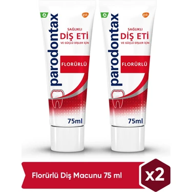 Parodontax Florürlü Diş Macunu 75 ml x 2