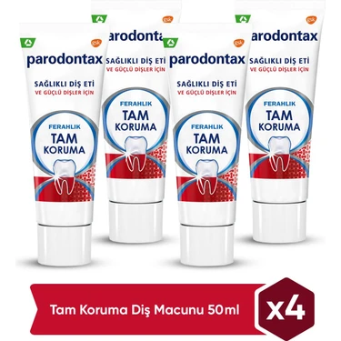 Parodontax Tam Koruma Ferahlık Diş Macunu 50 ml x 4