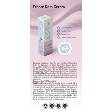 Bonny Kids Diaper Rash Cream & Bebek/çocuk Pişik