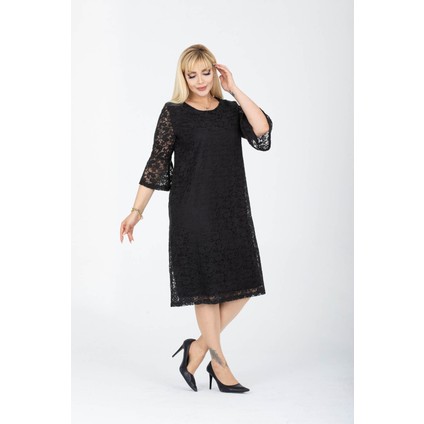 Ispanyol Kol Büyük Beden Abiye Elbise 23A-2425 fiyatları