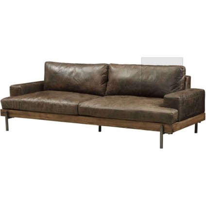 Salerno Hakiki Deri Kanepe