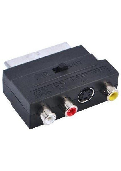 Scart To Rca Skart Tos Av Svideo Çevirici Dönüştürücü Adaptör