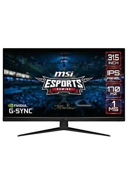 31.5 Msı G321Q Flat IPS 2560X1440 (Qhd) 16:9 170HZ 1ms Freesync Premıum Gamıng Monıtor