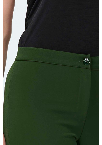 Tolga Saraçoğlu Minimalist 7/8 Boy Slim Fit Kadın Pantolon fırsatları