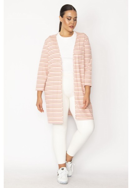 Kadın Haki Çizgili Viskon Hırka 65N28700 fiyatları