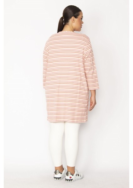 Kadın Haki Çizgili Viskon Hırka 65N28700 fırsatları