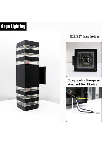 Su Geçirmez Pedli Modern LED I ve Aşağı Aplik Çift Iş Işık Armatürleri (Yurt Dışından)