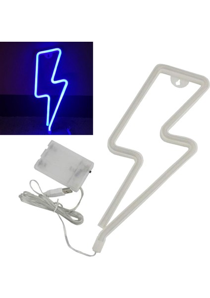 LED Neon USB Düğün Işığı Mavi (Yurt Dışından)