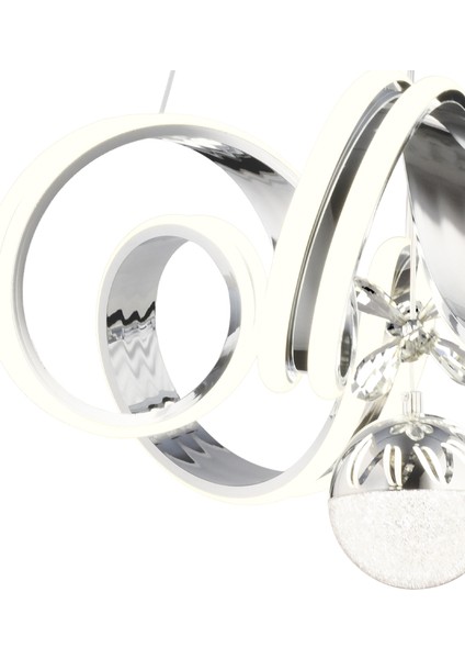 Amott Krom 3 Renkli 150 Watt Kristal Ledli Kelebek Led Top Avize Modern Oturma Odası Salon Sarkıt Avize