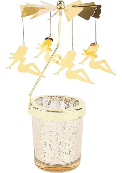 Dönen Ş Çay Işık Tutacağı Favor Hediye Mumluk Kız (Yurt Dışından)