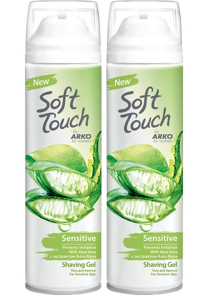 Soft Touch Sensitive Kadın Tıraş Jeli 2X200 ml