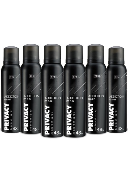 Man Addiction Erkek Deodorant 6X150 ml