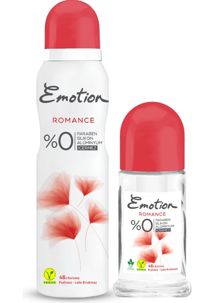 Romance Roll On 50ML + Emotion Romance Kadın Deodorant 150ML