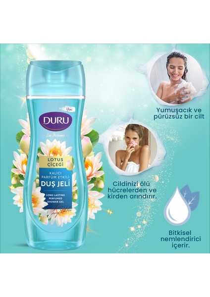 Lotus Çiçeği & Okyanus Ferahlığı & Deniz Mineralleri & Aloe Vera Duş Jeli 3X450 ml modelleri