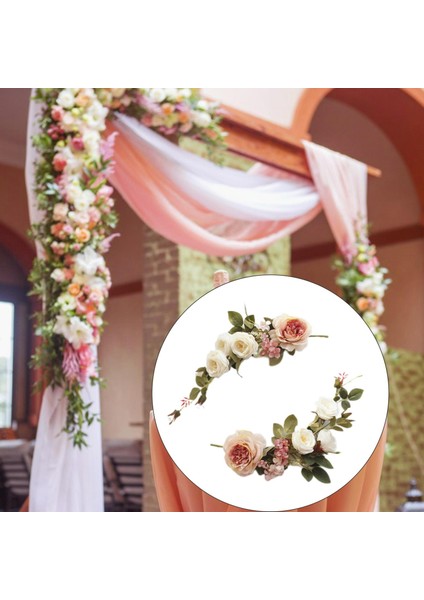 Dekor 40CM Için Dekoratif Çiçek Swag Garland Çelenk (Yurt Dışından) indirimleri