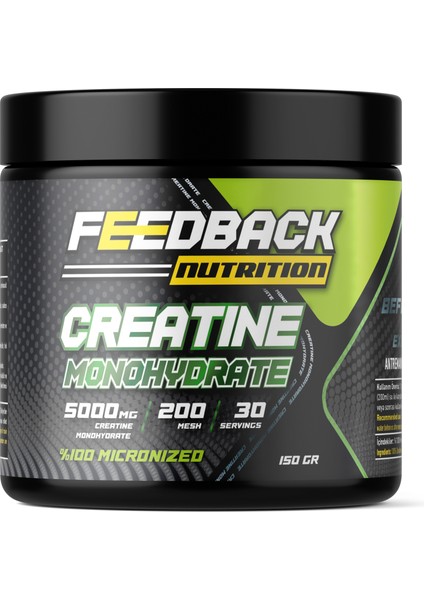 Creatine Monohydrate 150 gr 30 Servis Aromasız