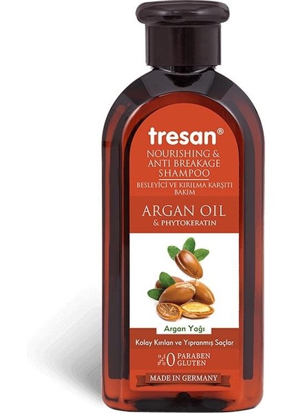 E2'Quality Tresan Argan Yağı Besleyici Kırılma Karşıtı Bakım Şampuanı 300 Ml