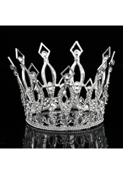 Tiaras Kronları, Tam Yuvarlak Kristal Gelin Gelin Düğün Taçları ve Tiaras (Yurt Dışından) fiyatları