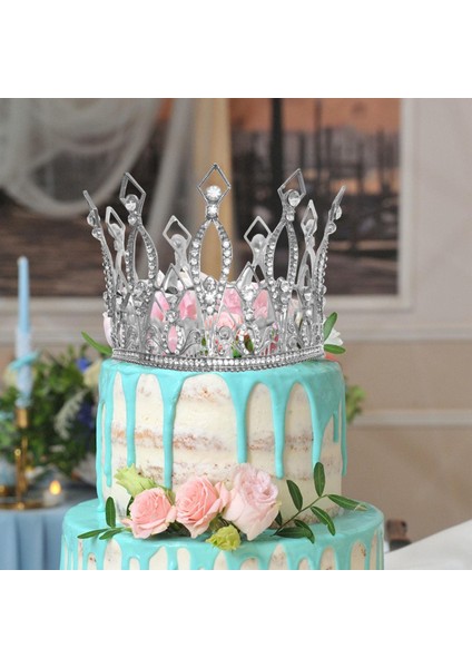 Tiaras Kronları, Tam Yuvarlak Kristal Gelin Gelin Düğün Taçları ve Tiaras (Yurt Dışından) indirimleri