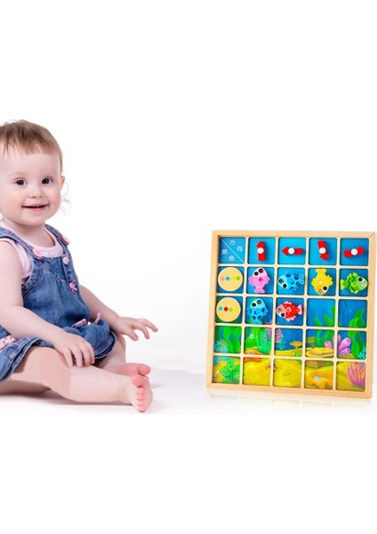 Duyusal Montessori Ü Şsel Balıkçılık Eşleş Eğitici Tanıma Ebeveyn-Çocuk Hediyeleri (Yurt Dışından) fiyatları