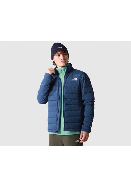 M Belleview Stretch Down Jacket Erkek Outdoor Montu (600 Dolgu Kaz Tüyü) NF0A7UJFHDC1 Lacivert modelleri