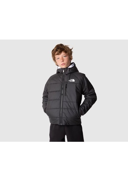 B Reversible Perrito Jacket Çocuk Outdoor Montu (Çift Taraflı) NF0A82DAJK31 Siyah modelleri
