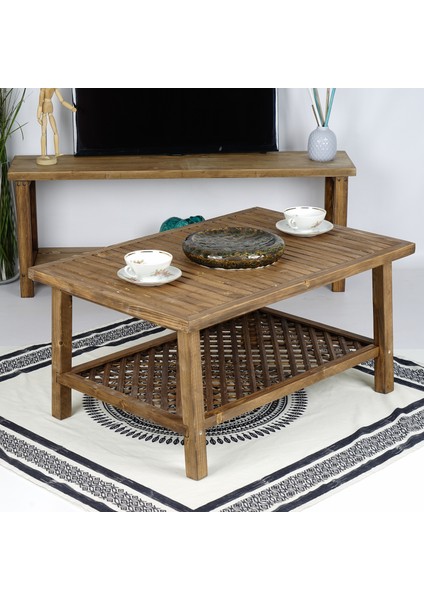 Ahşap Orta Sehpa 90 x 60 Ceviz WDN511