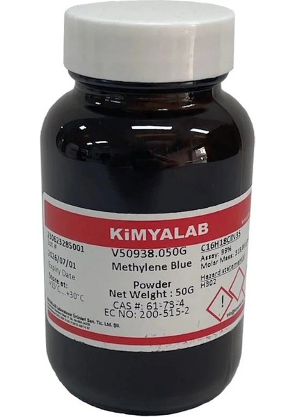 Metilen Mavisi 50 Gr. - Metilen Blue Tozu - Methylene Blue