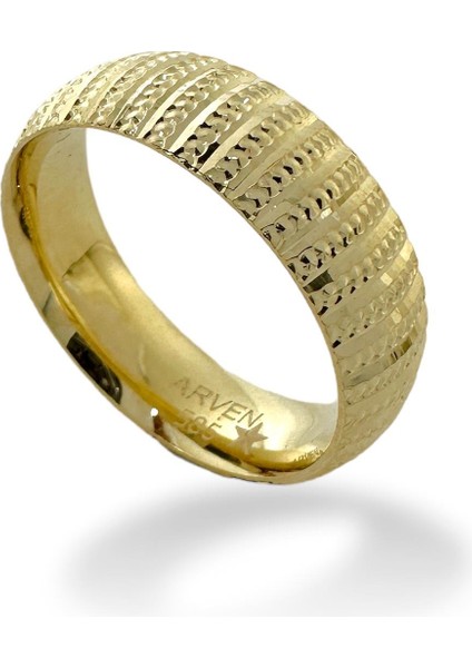 Parlak Gamze Içi Bombeli 14 Ayar Altın Alyans Yüzük modelleri