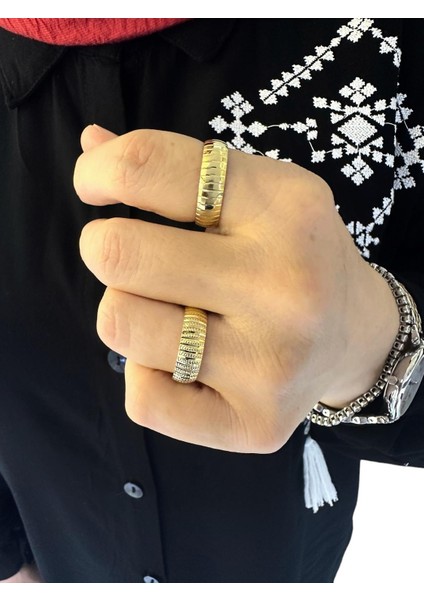 Parlak Gamze Içi Bombeli 14 Ayar Altın Alyans Yüzük fırsatları