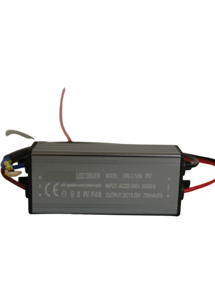 5-7X3W LED Driver 700MA 15-25V Power LED Sürücü IP67 Power LED Driver