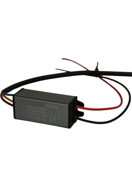 8-12X1W LED Driver 350MA 25-42V Power LED Sürücü IP67 Power LED Driver