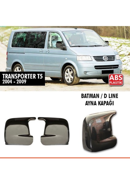 Nam Tuning Transporter T5 Yarasa Batman Ayna Kapağı Plastik Parlak Siyah 2004-2009 Arası