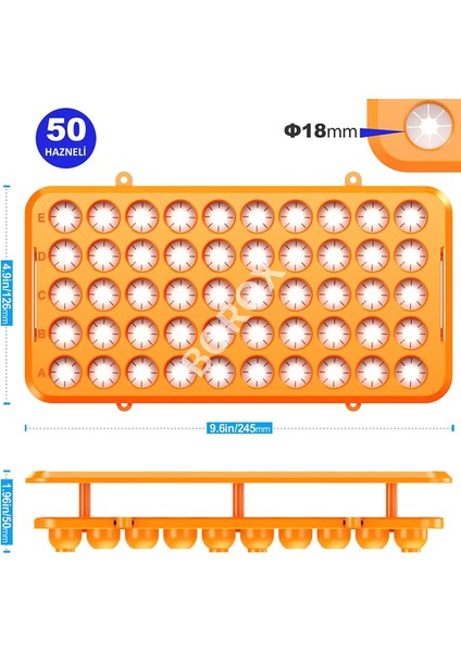 Deney Tüpü Standı - (10mm-18mm Arası Tüpler İçin) 50 Delikli - Yüksek Kaliteli fiyatları