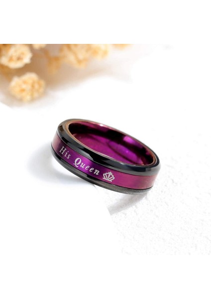 2 Eşleşen Kral ve Kraliçe Çift Yüzük Seti Düğün Nişan Bandı Paslanmaz Çelik Söz Yüzükleri (Yurt Dışından) fırsatları