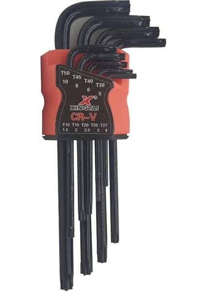 Xıngtaı Uzun Alyan Anahtar Takımı Torx (9 Parça) Xıngtaı Tools