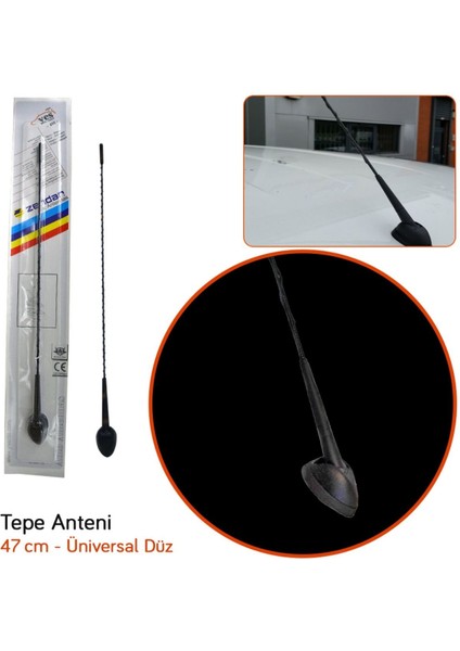 Y-235V Tepe Anteni Üniversal Düz 47 cm (Fiber Tel) BR0025035 fiyatları