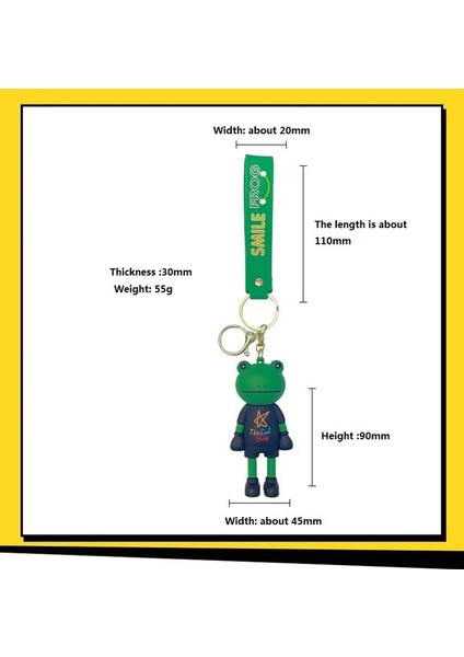 Uzun Bacaklı Kurbağa Anahtarlık - Siyah (Yurt Dışından) modelleri