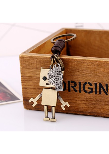 Robot Figürlü Anahtarlık - Kahverengi (Yurt Dışından) fiyatları