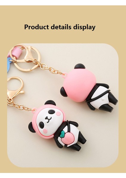 Panda Anahtarlık Kolye - Kırmızı (Yurt Dışından) fiyatları